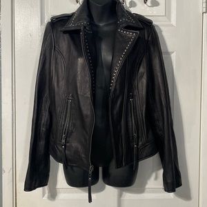 Michael Kors black Leather jacket